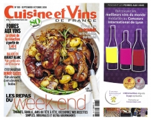 Publication dans le magazine Cuisine et Vins de France